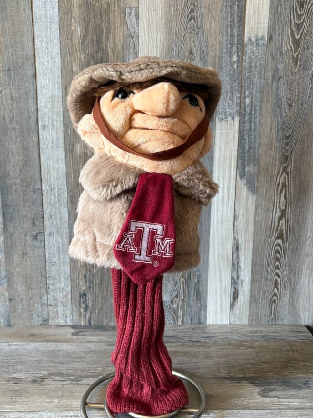 NCAA Texas A&M Aggies Golf Mascot Driver Headcover, long neck